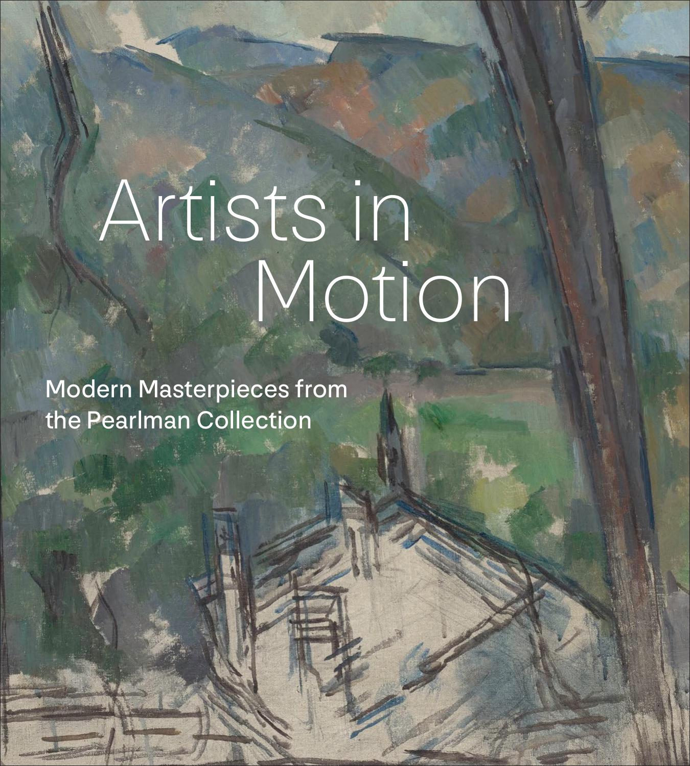 Artists in Motion — Modern Masterpieces from the Pearlman Collection. Cover featuring a painting by Paul Cézanne.